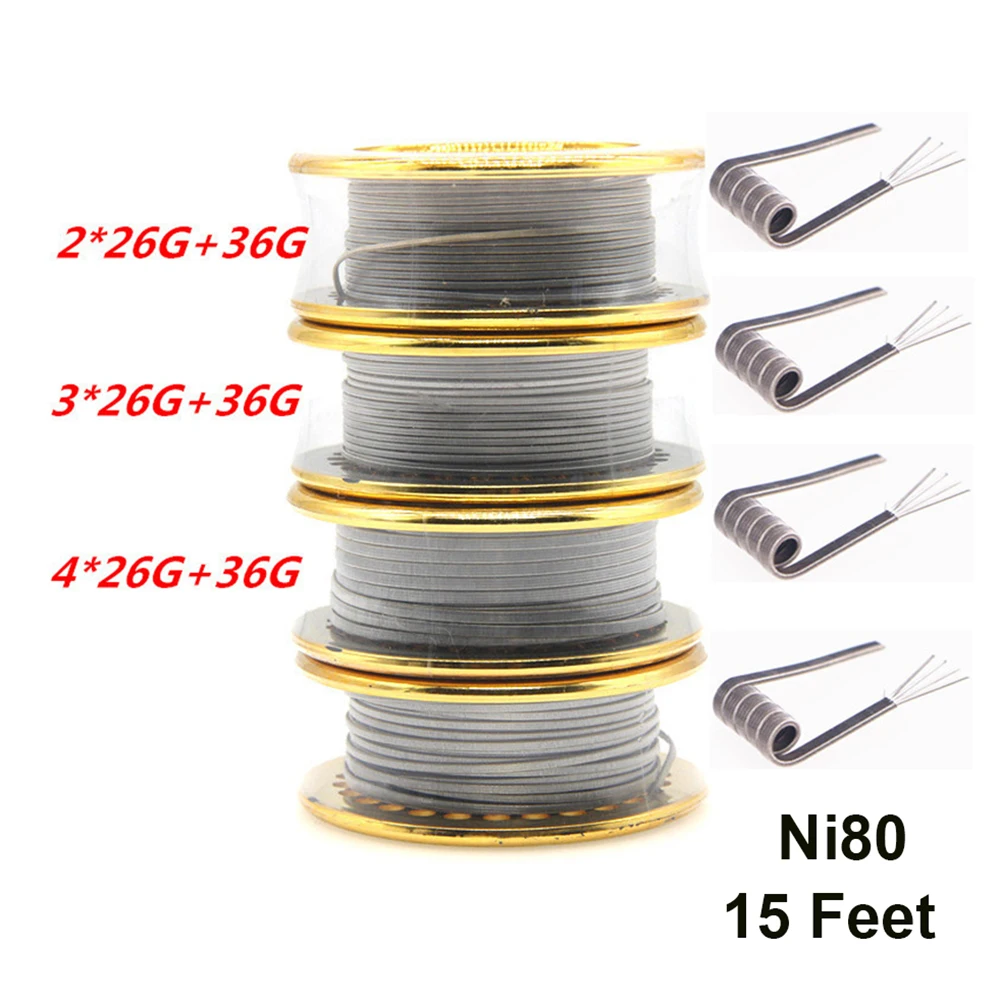 Ni80 Wire Clapton Fused Double – Clapton Wire Pre Built Bewertung und Preis
