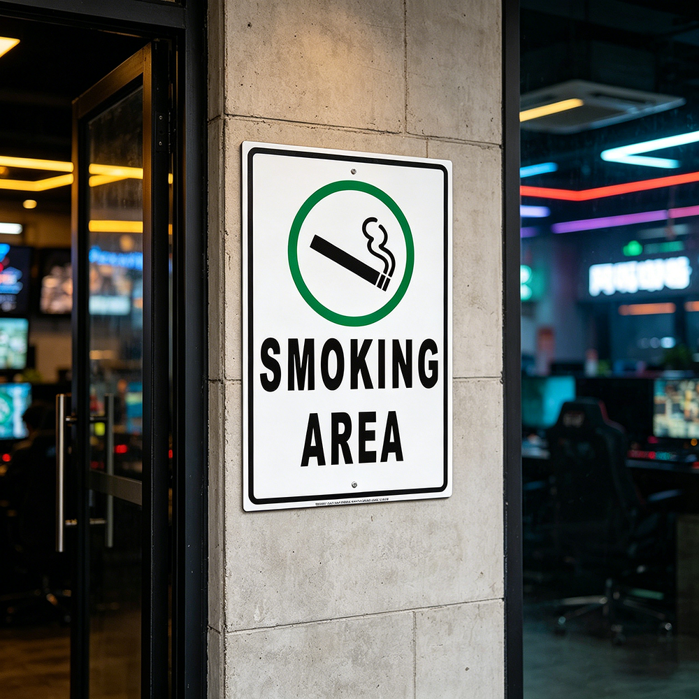 Safety Sign Smoking Vaping All – Vaping Store Bewertung und Preis