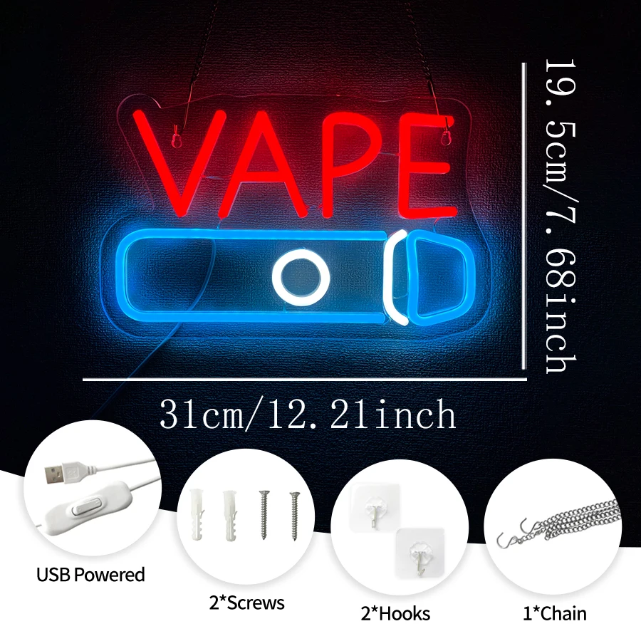 LED Neon Lights Business Windo – Vaping Store Bewertung und Preis