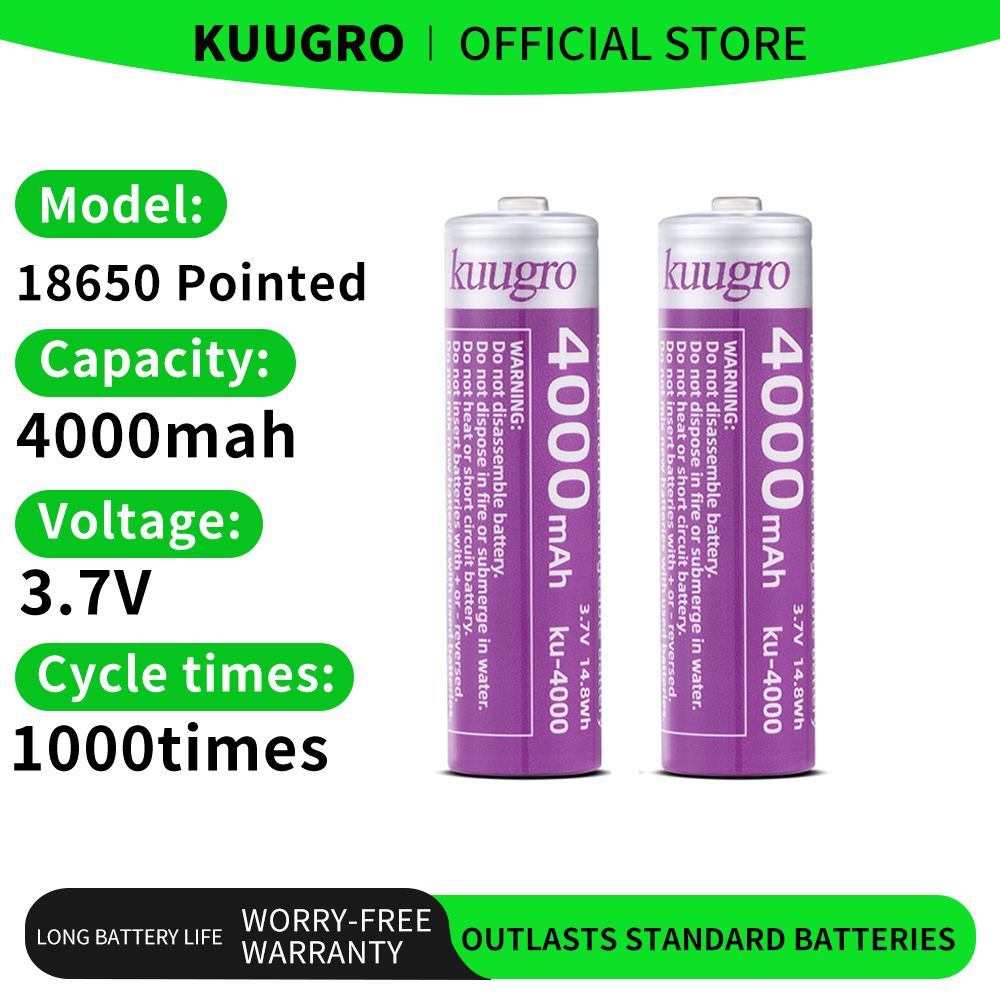 Kuugro 18650 4000mAh Pointed H – Vape Battery 18650 Bewertung und Preis