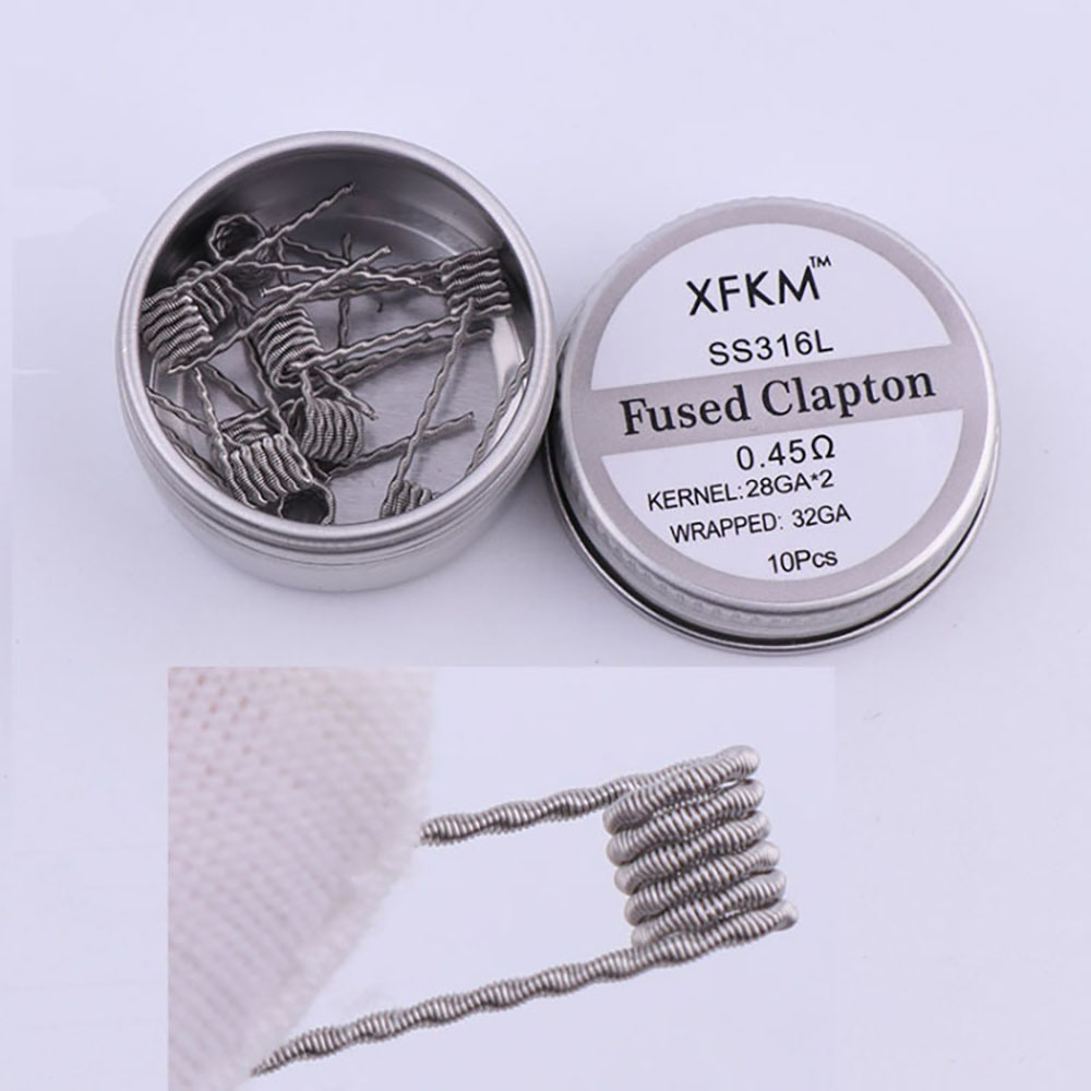 SS316L 10Pcs/Box Prebuilt Coil – Clapton Wire Pre Built Bewertung und Preis