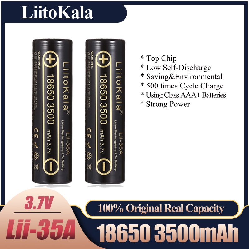 2-10pcs LiitoKala Lii-35A 1865 – Vape Battery 18650 Bewertung und Preis