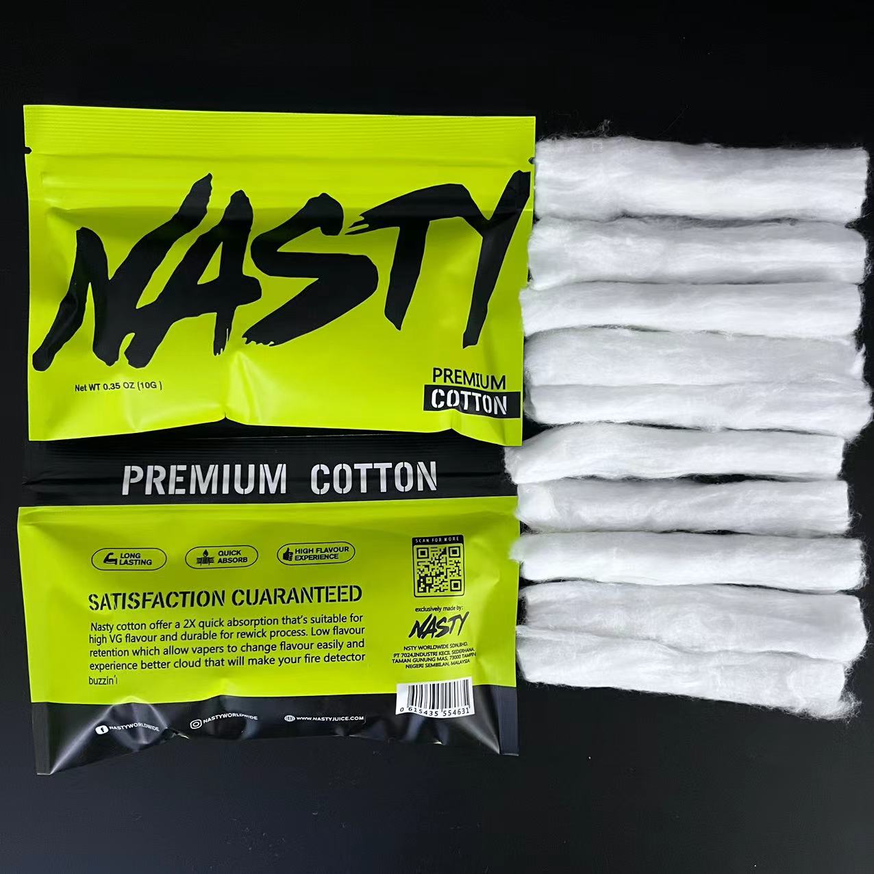 10/5 x Bag NASTY Cotton Long F – Cotton Wick Organic Bewertung und Preis