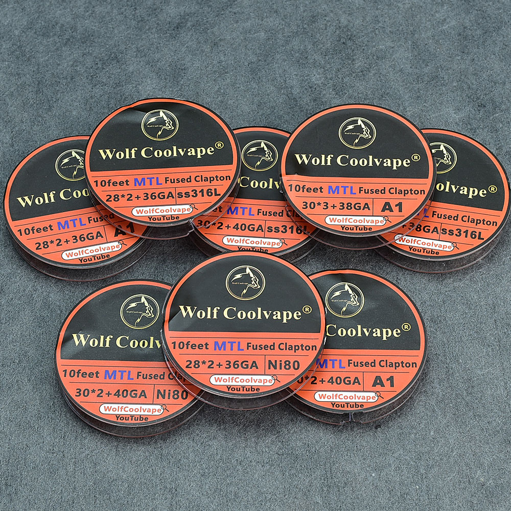 10Feet NI80/A1/SS316L MTL Fuse – Clapton Wire Pre Built Bewertung und Preis