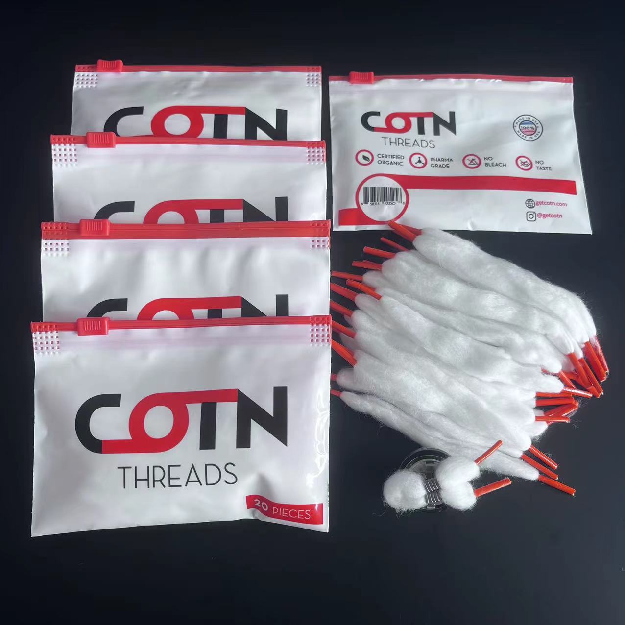 100/60/20pcs Prebuilt Wire Coi – Cotton Wick Organic Bewertung und Preis