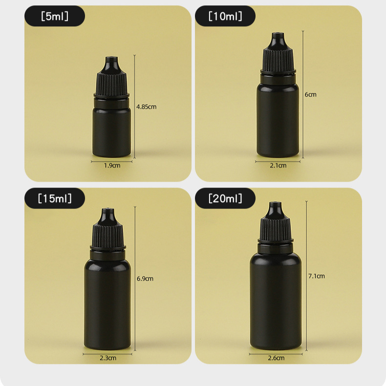 5pcs 5-20ml Black Plastic Bott – Juice Bottle Dropper Bewertung und Preis