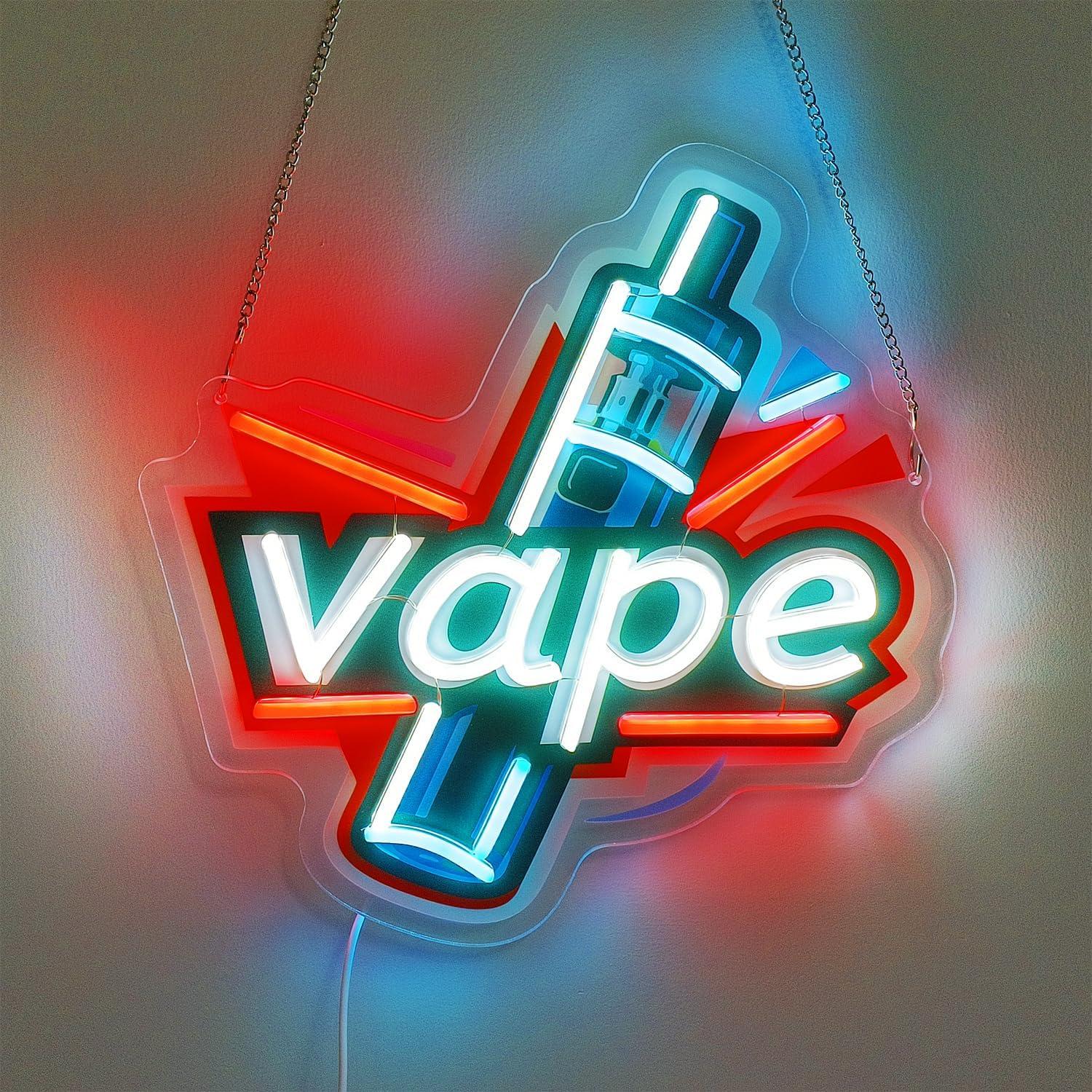 Vape Neon Sign USB Dimmable LE – Vaping Store Bewertung und Preis