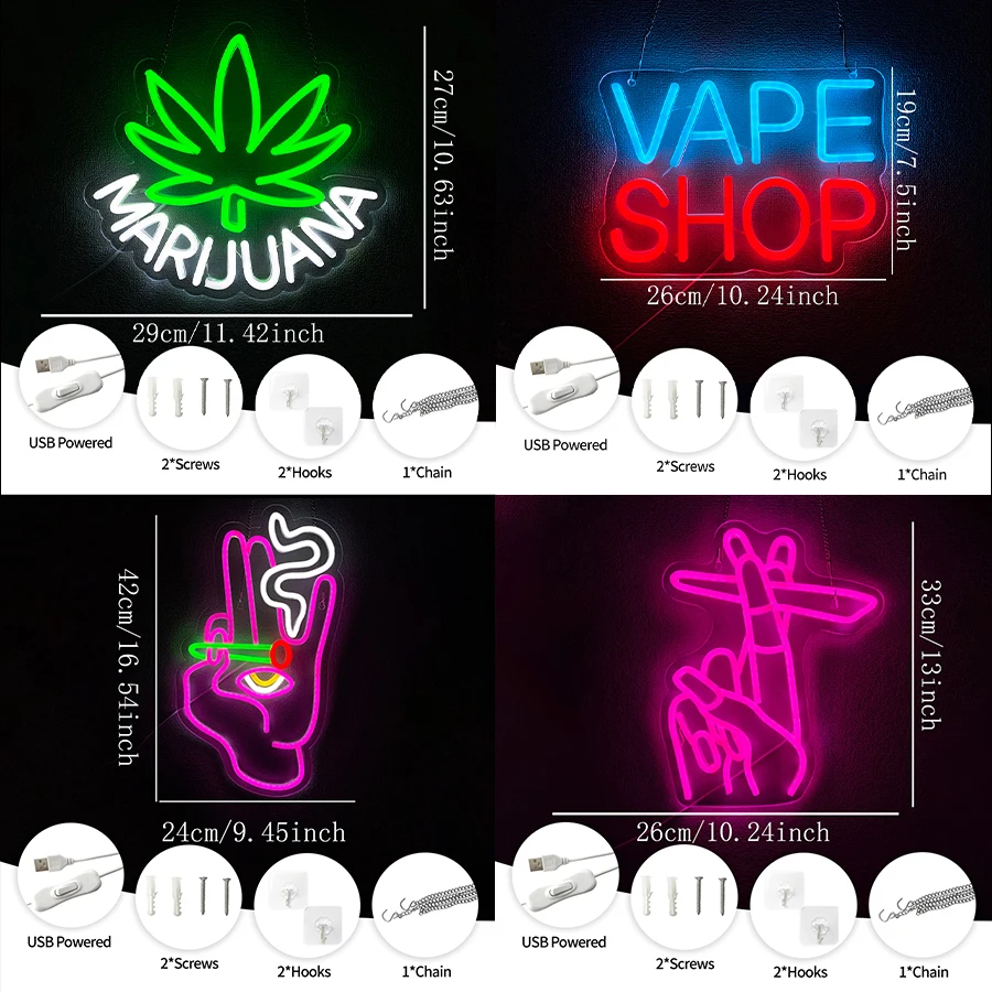 Vape Shop Neon Sign For Wall D – Vaping Store Bewertung und Preis