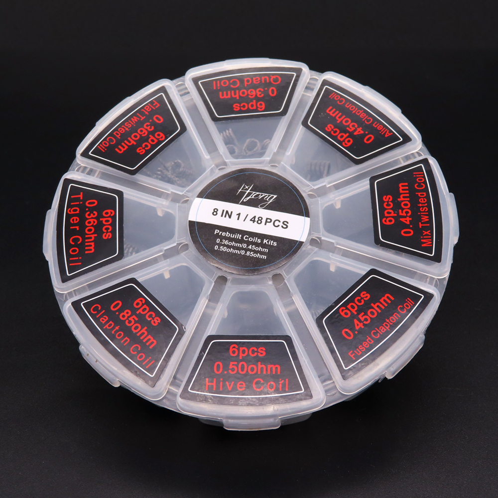 48pcs/set Premade Coils RTA RD – Clapton Wire Pre Built Bewertung und Preis