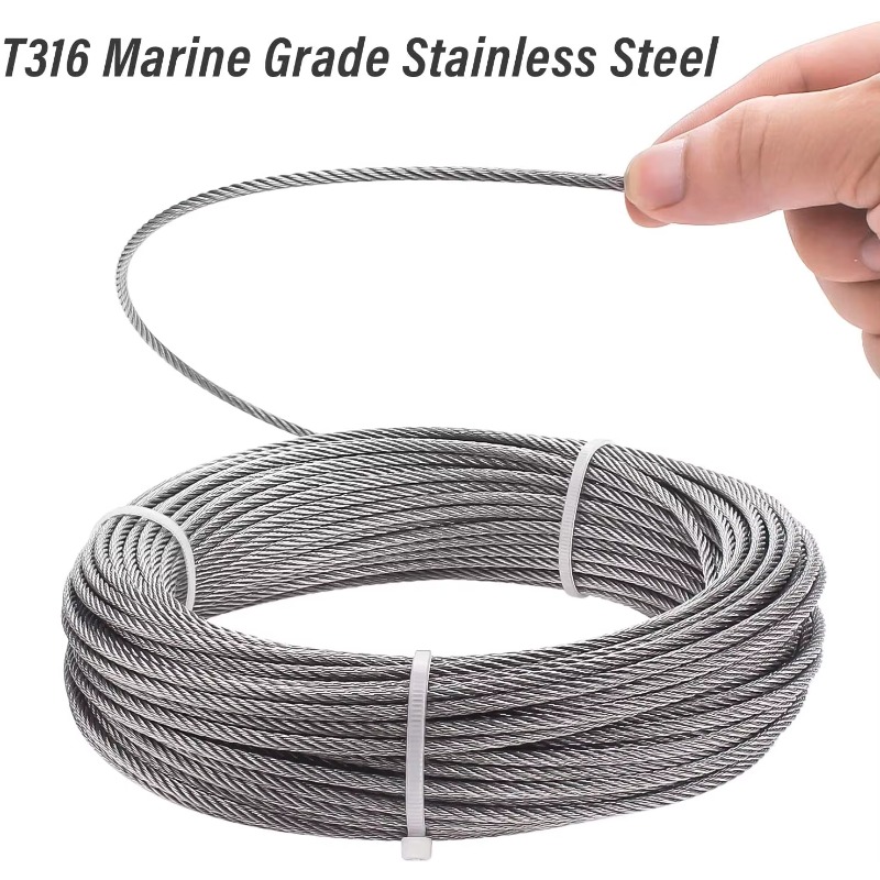 Wire Rope 7X19 Diameter 3.18mm – Stainless Wire Ss316 Bewertung und Preis