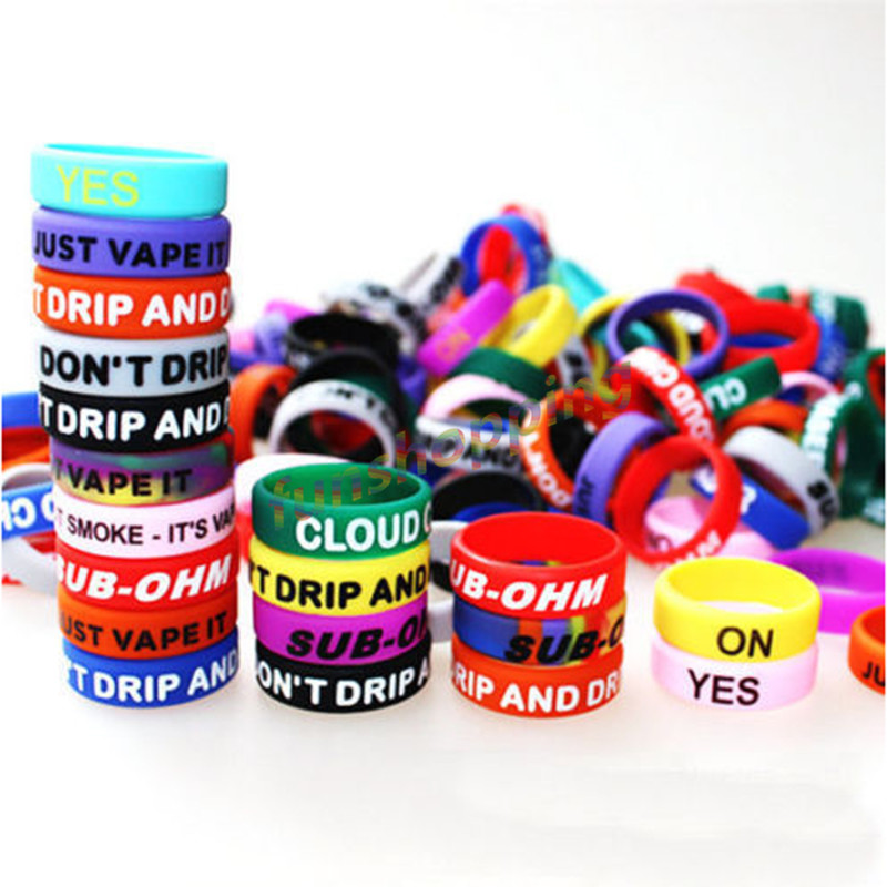 10 pcs / Lot Multi-color Anti- – Vape Band Silicone Bewertung und Preis