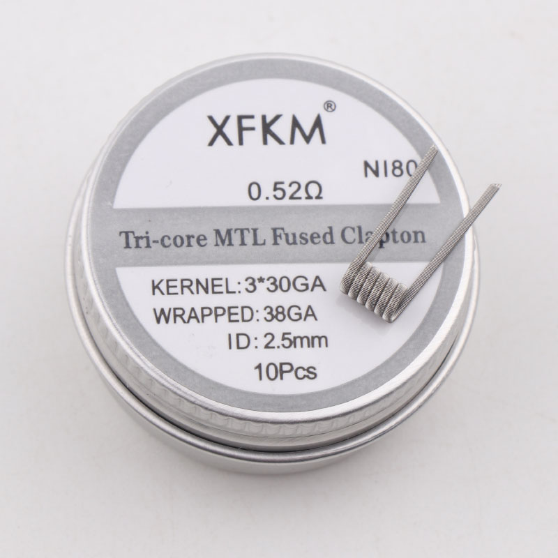NEW XFKM 10PCS/box NI80/A1/SS3 – Clapton Wire Pre Built Bewertung und Preis
