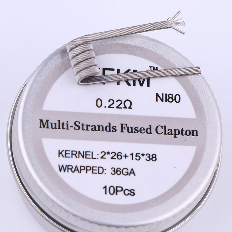 NEW XFKM 10pcs/box NI80 High D – Clapton Wire Pre Built Bewertung und Preis