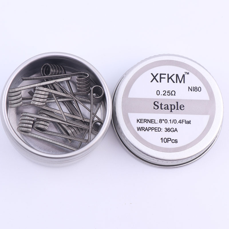 NEW XFKM 10pcs/box NI80 High D – Clapton Wire Pre Built Bewertung und Preis