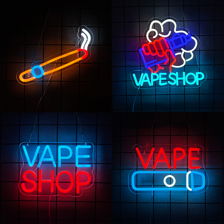 Smoke Series Neon Sign For Wal – Vaping Store Bewertung und Preis