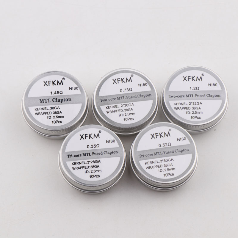 NEW XFKM 10PCS/box NI80/A1/SS3 – Clapton Wire Pre Built Bewertung und Preis