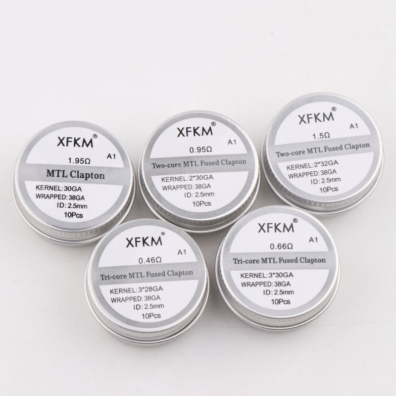 NEW XFKM 10PCS/box NI80/A1/SS3 – Clapton Wire Pre Built Bewertung und Preis